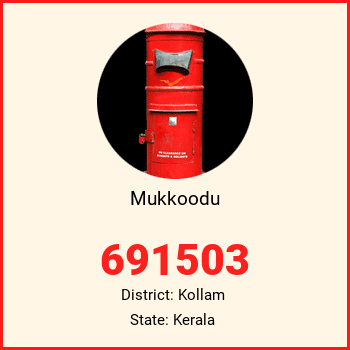 Mukkoodu pin code, district Kollam in Kerala