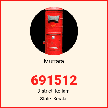 Muttara pin code, district Kollam in Kerala