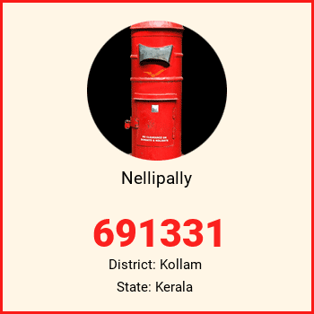 Nellipally pin code, district Kollam in Kerala