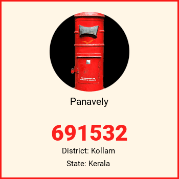 Panavely pin code, district Kollam in Kerala