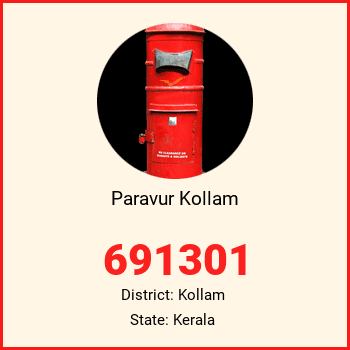 Paravur Kollam pin code, district Kollam in Kerala