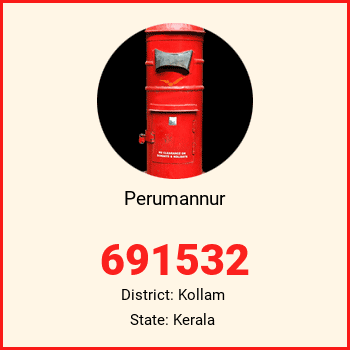 Perumannur pin code, district Kollam in Kerala