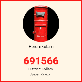 Perumkulam pin code, district Kollam in Kerala