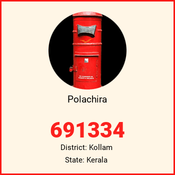 Polachira pin code, district Kollam in Kerala