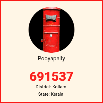 Pooyapally pin code, district Kollam in Kerala