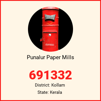 Punalur Paper Mills pin code, district Kollam in Kerala
