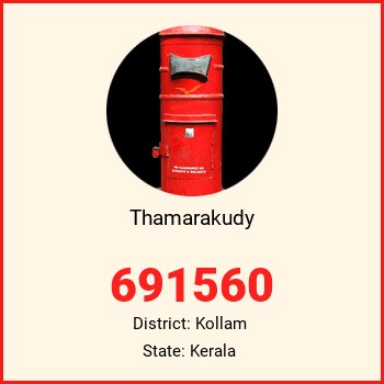 Thamarakudy pin code, district Kollam in Kerala