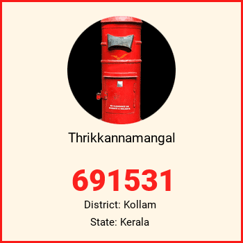 Thrikkannamangal pin code, district Kollam in Kerala