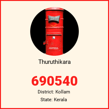 Thuruthikara pin code, district Kollam in Kerala