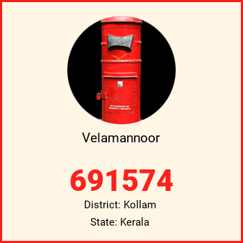 Velamannoor pin code, district Kollam in Kerala