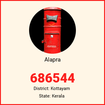 Alapra pin code, district Kottayam in Kerala