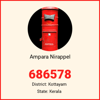 Ampara Nirappel pin code, district Kottayam in Kerala