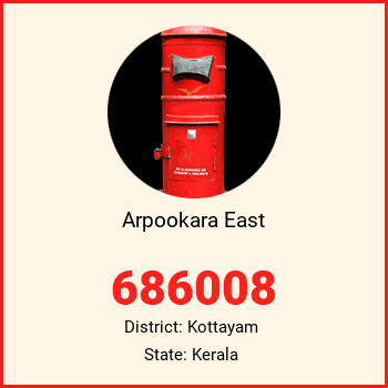 Arpookara East pin code, district Kottayam in Kerala