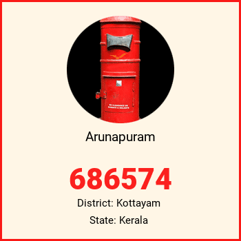 Arunapuram pin code, district Kottayam in Kerala