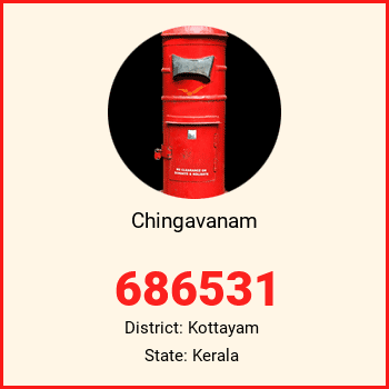 Chingavanam pin code, district Kottayam in Kerala
