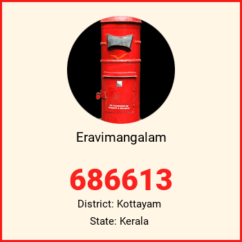Eravimangalam pin code, district Kottayam in Kerala