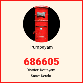 Irumpayam pin code, district Kottayam in Kerala