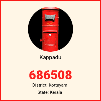 Kappadu pin code, district Kottayam in Kerala