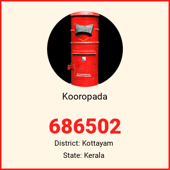 Kooropada pin code, district Kottayam in Kerala