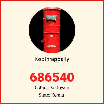 Koothrappally pin code, district Kottayam in Kerala