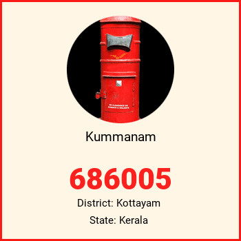 Kummanam pin code, district Kottayam in Kerala