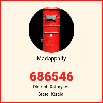 Madappally pin code, district Kottayam in Kerala