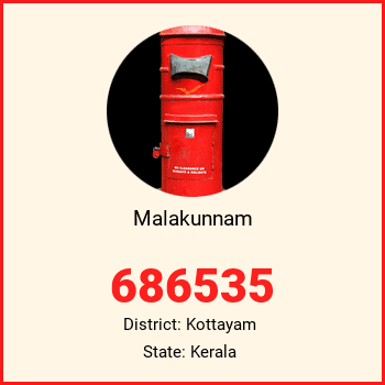 Malakunnam pin code, district Kottayam in Kerala