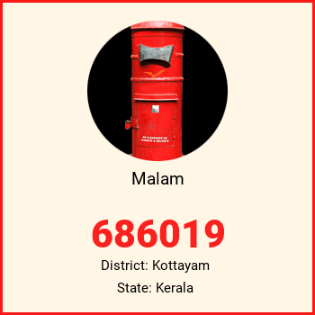 Malam pin code, district Kottayam in Kerala