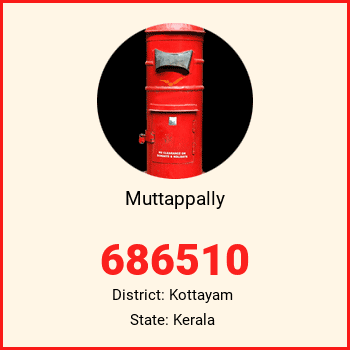 Muttappally pin code, district Kottayam in Kerala