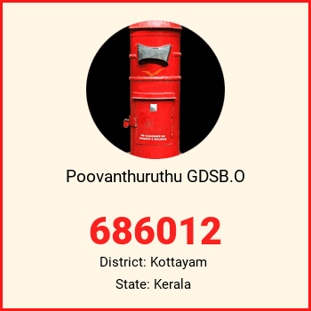 Poovanthuruthu GDSB.O pin code, district Kottayam in Kerala
