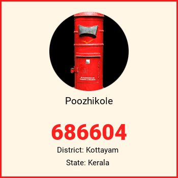 Poozhikole pin code, district Kottayam in Kerala