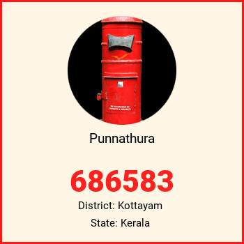 Punnathura pin code, district Kottayam in Kerala