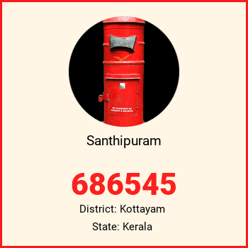 Santhipuram pin code, district Kottayam in Kerala