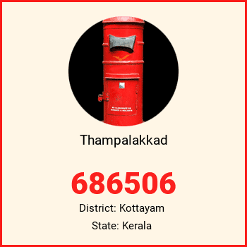 Thampalakkad pin code, district Kottayam in Kerala