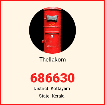 Thellakom pin code, district Kottayam in Kerala