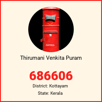 Thirumani Venkita Puram pin code, district Kottayam in Kerala