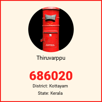 Thiruvarppu pin code, district Kottayam in Kerala