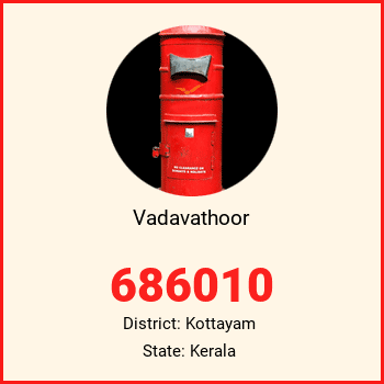 Vadavathoor pin code, district Kottayam in Kerala