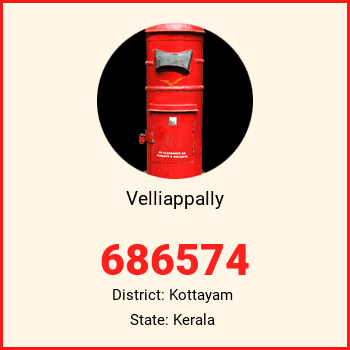 Velliappally pin code, district Kottayam in Kerala