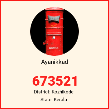 Ayanikkad pin code, district Kozhikode in Kerala