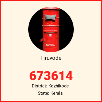 Tiruvode pin code, district Kozhikode in Kerala