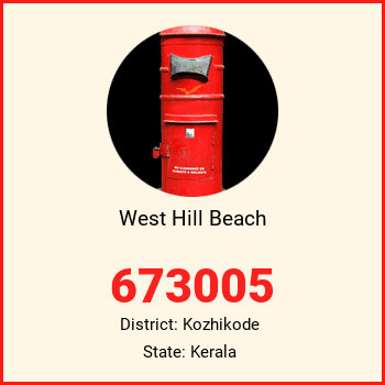West Hill Beach pin code, district Kozhikode in Kerala