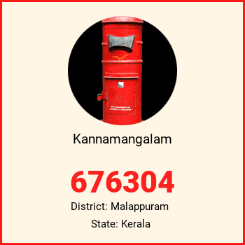 Kannamangalam pin code, district Malappuram in Kerala