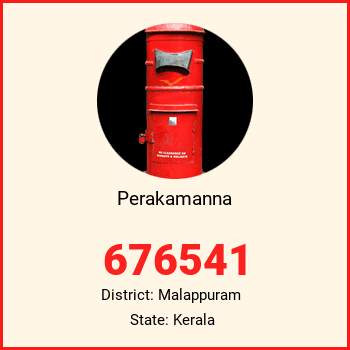 Perakamanna pin code, district Malappuram in Kerala