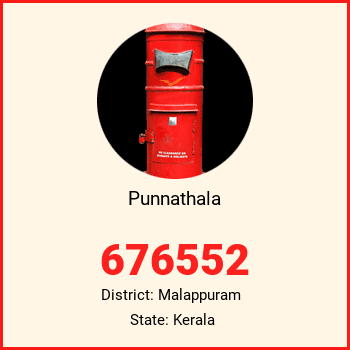Punnathala pin code, district Malappuram in Kerala