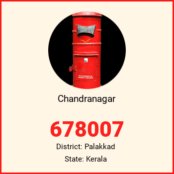 Chandranagar pin code, district Palakkad in Kerala