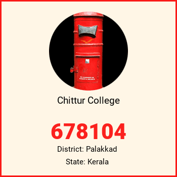 Chittur College pin code, district Palakkad in Kerala