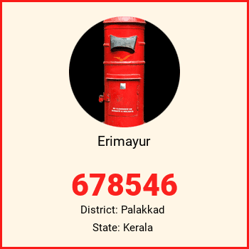 Erimayur pin code, district Palakkad in Kerala