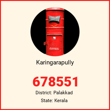 Karingarapully pin code, district Palakkad in Kerala