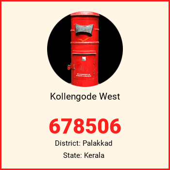 Kollengode West pin code, district Palakkad in Kerala